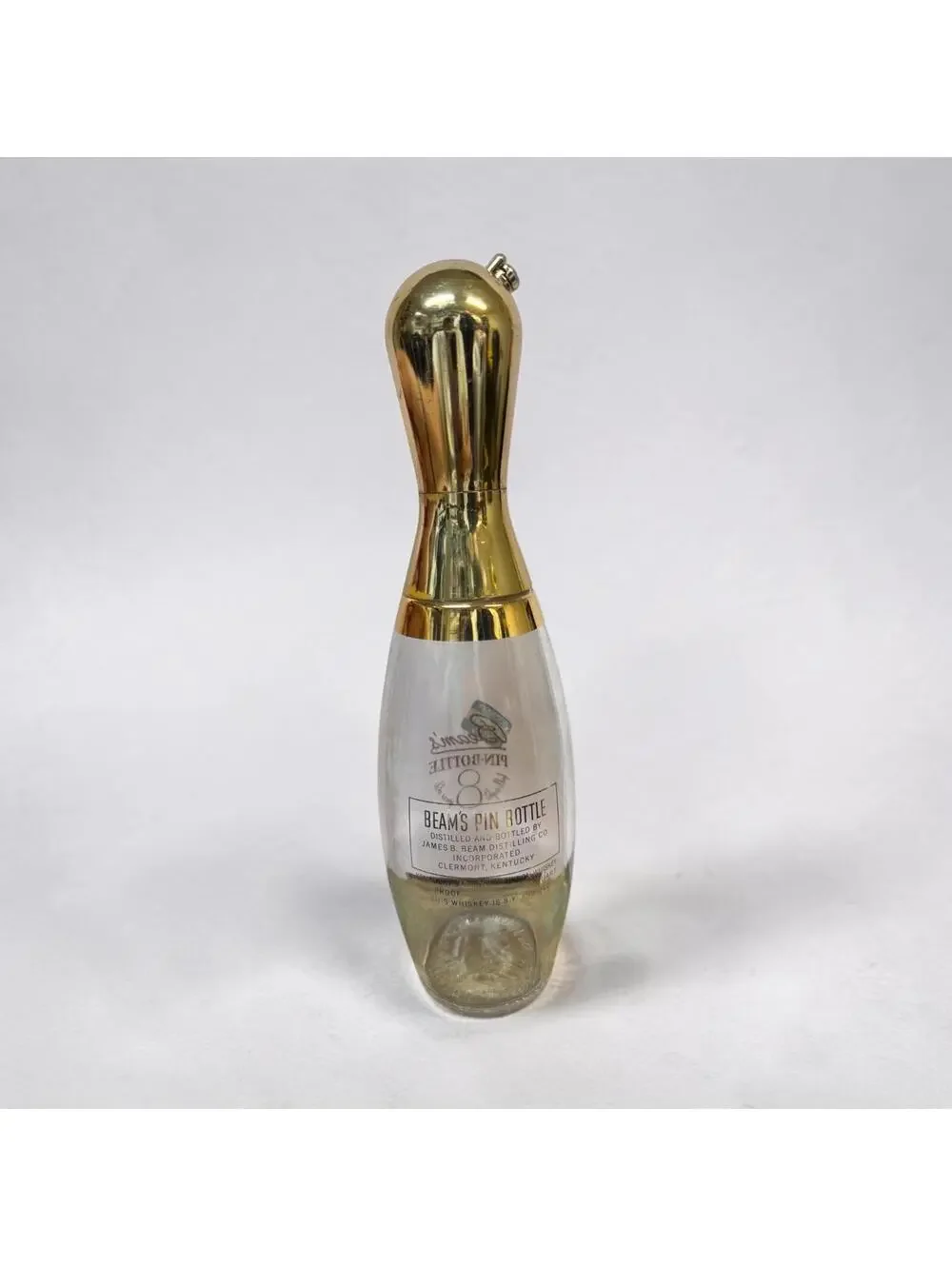 1950’s Glass Jim Beam Bowling Pin Decanter